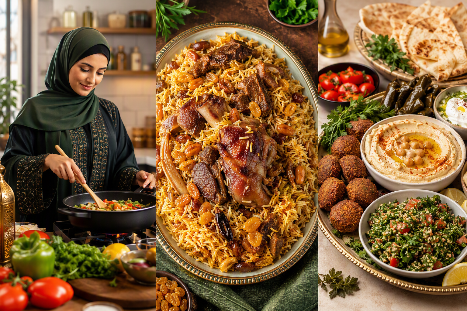 From homemade cooking to a beautifully plated Arabic meal
